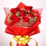 Crimson Elegance – Red Rose Bouquet - Image 2