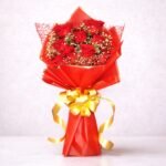 Crimson Elegance – Red Rose Bouquet